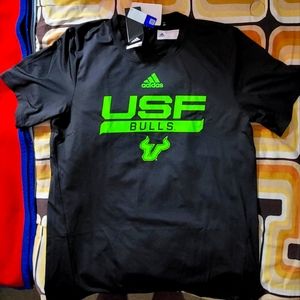Official adidas University Of South Florida bulls aeroready Tee